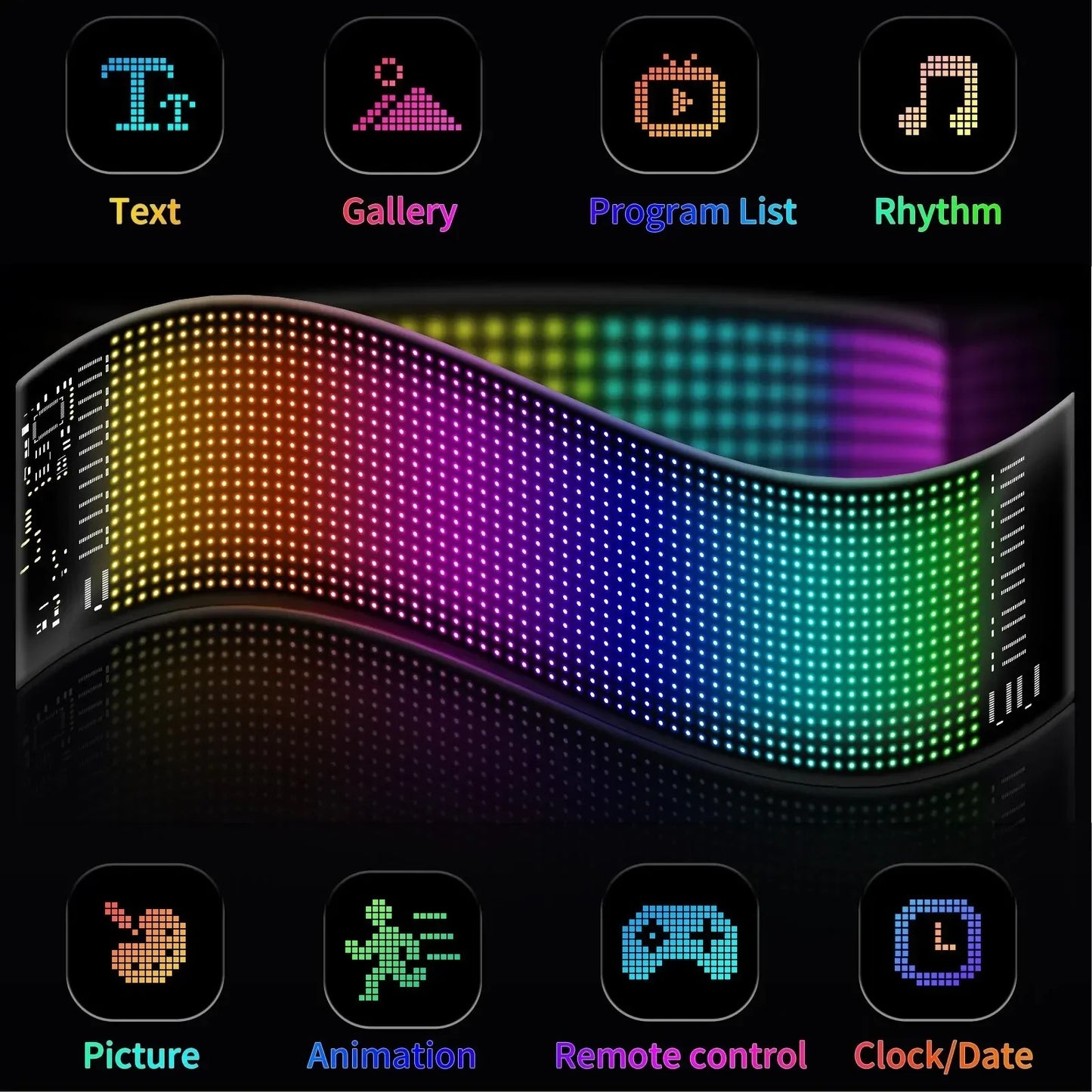 Flexible LED Display Screen For Car