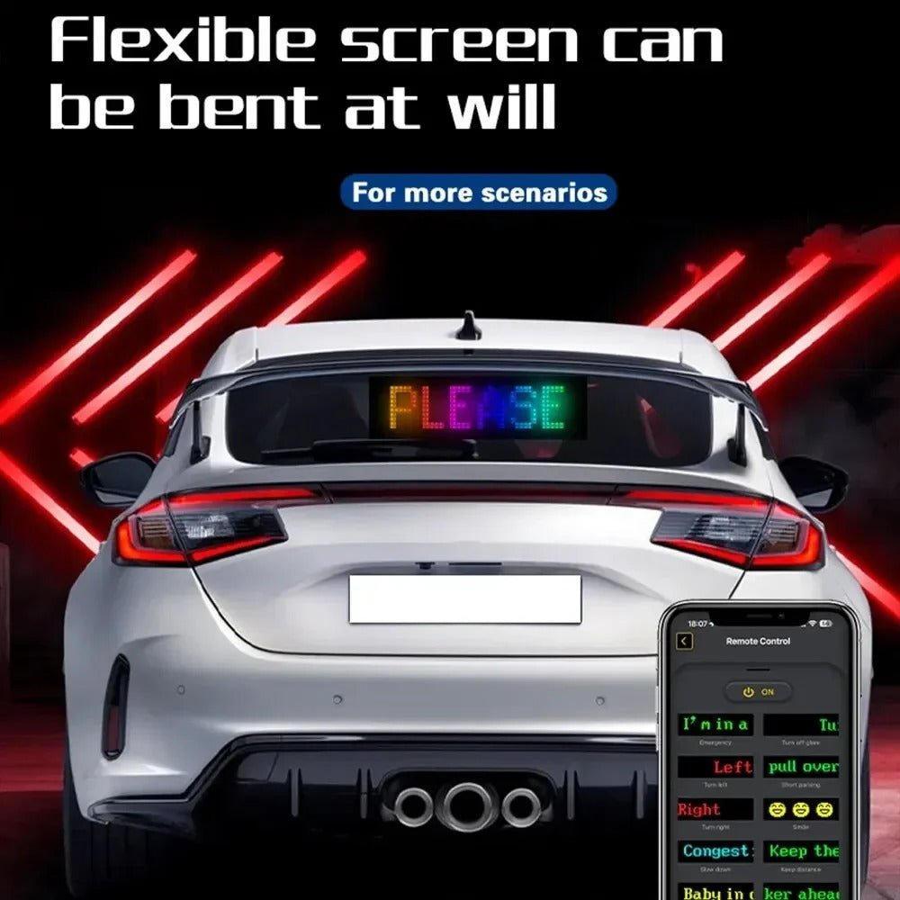 Flexible LED Display Screen For Car